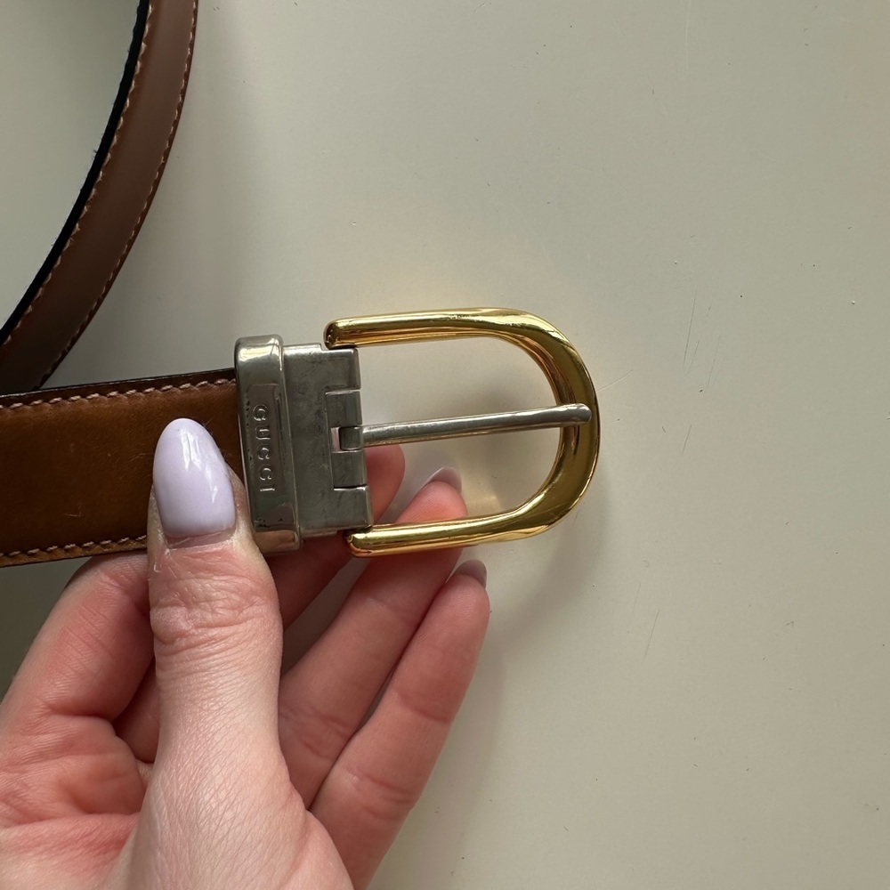 Vintage Gucci Brown Belt - Picture 4 of 6